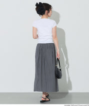 氣質光澤感皺褶A字不規則百褶裙 (Random Pleated Skirt)