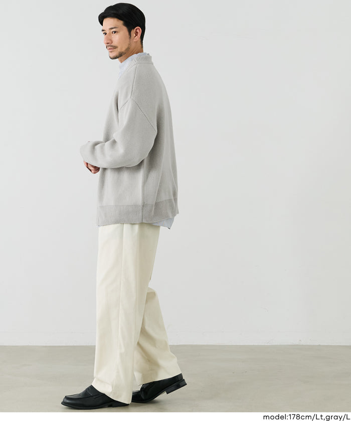 【早秋新品】 男裝厚實V領針織外套
