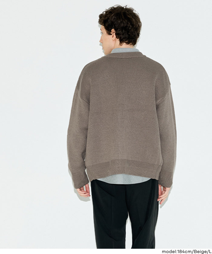 【早秋新品】 男裝厚實V領針織外套
