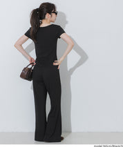 絲柔觸感前口袋U領合身短袖上衣 (Soft pocket T-shirt )