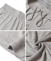 柔滑觸感彈性休閒褲 (Wide-Leg Traveler Pants)