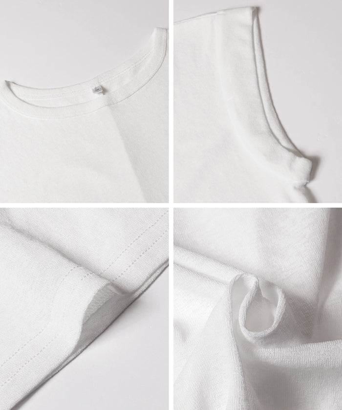 透膚法式袖短版上衣 (Sheer French Sleeve T-Shirt)