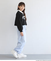 【早秋新品】 童裝短版LOGO 長袖Polo衛衣