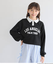【早秋新品】 童裝短版LOGO 長袖Polo衛衣