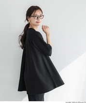 【壓紋機能】修身A字短袖上衣