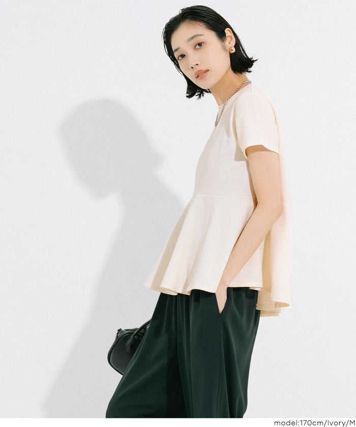 【壓紋機能】日系荷葉下擺短袖娃娃衣 親子裝