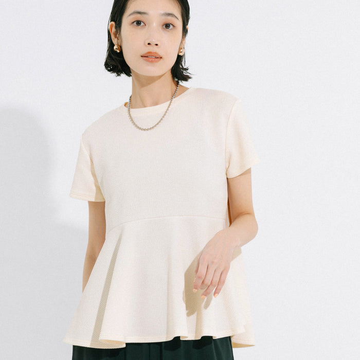 【壓紋機能】日系荷葉下擺短袖娃娃衣 親子裝