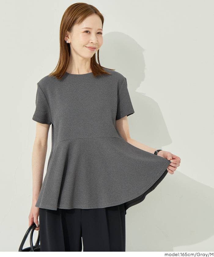 【壓紋機能】日系荷葉下擺短袖娃娃衣 親子裝