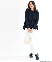 【壓紋機能】日系荷葉下擺長袖娃娃衣