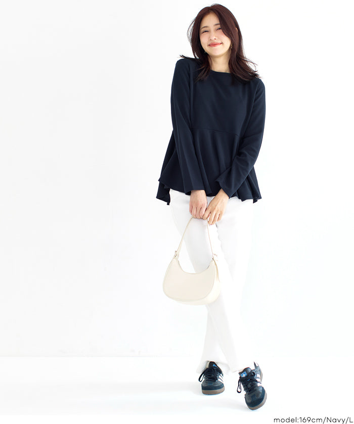 【壓紋機能】日系荷葉下擺長袖娃娃衣