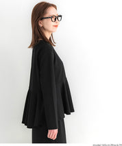 【壓紋機能】日系荷葉下擺長袖娃娃衣