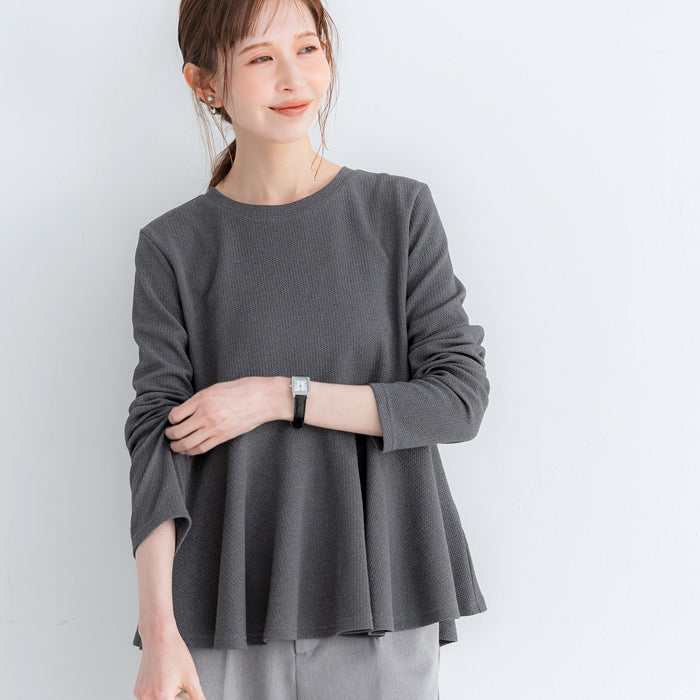 【壓紋機能】日系荷葉下擺長袖娃娃衣