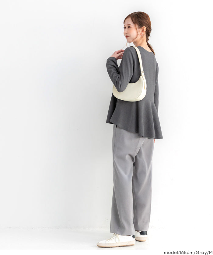 【壓紋機能】日系荷葉下擺長袖娃娃衣