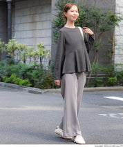 【壓紋機能】日系荷葉下擺長袖娃娃衣