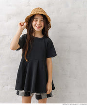 [Embossed function] Children's clothing lotus leaf hem long sleeve baby clothes parent-child clothing