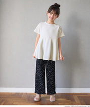 [Embossed function] Children's clothing lotus leaf hem long sleeve baby clothes parent-child clothing