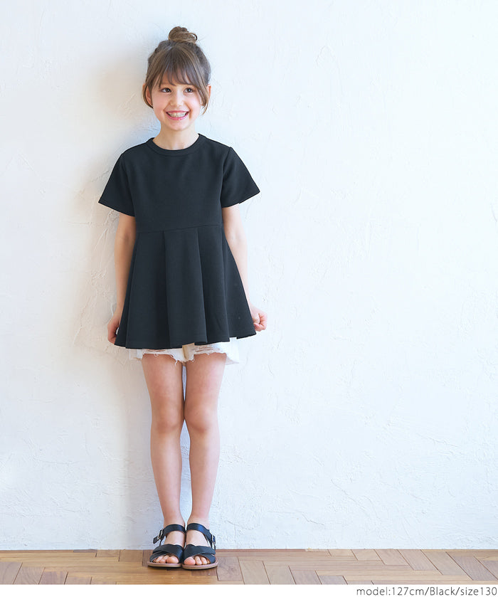 ［特價$59→$50］【壓紋機能】童裝荷葉下擺長袖娃娃衣 親子裝