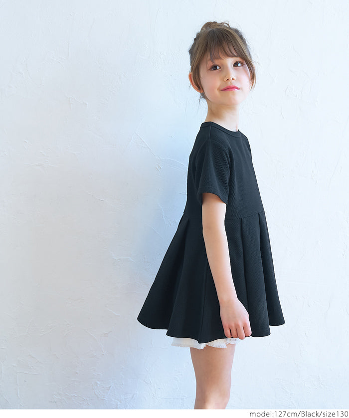 ［特價$59→$50］【壓紋機能】童裝荷葉下擺長袖娃娃衣 親子裝