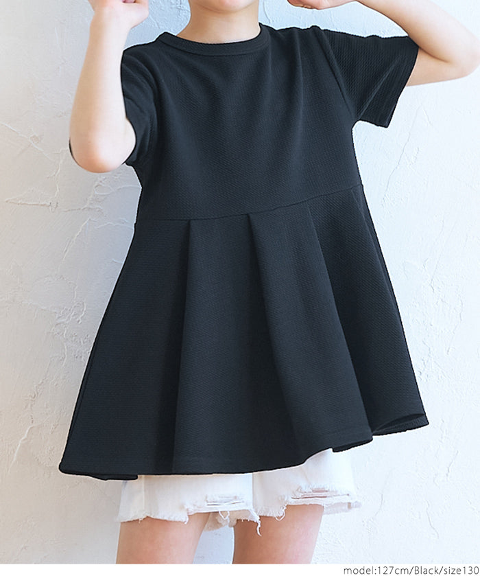 ［特價$59→$50］【壓紋機能】童裝荷葉下擺長袖娃娃衣 親子裝