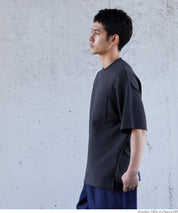 【壓紋機能】男裝休閒口袋短袖上衣 T-Shirt