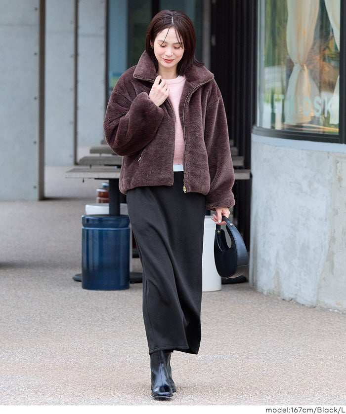 【保暖內刷毛】百搭直筒半裙