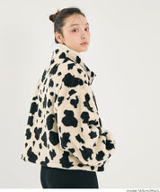 雙面刷毛半拉鍊長袖短版衛衣