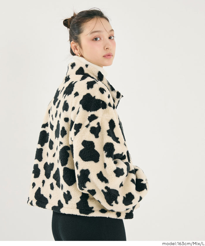 雙面刷毛半拉鍊長袖短版衛衣