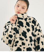 雙面刷毛半拉鍊長袖短版衛衣