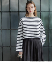 Cropped striped top