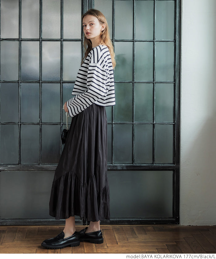 Cropped striped top