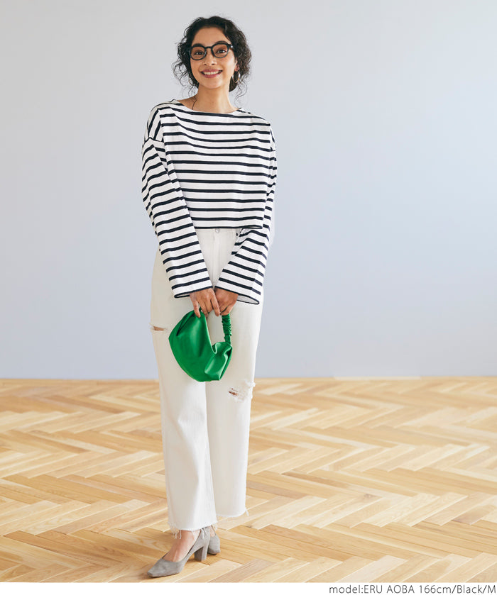 Cropped striped top