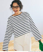 Cropped striped top