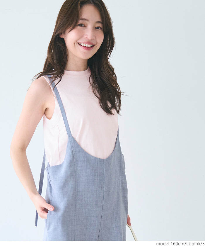 A字剪裁無袖棉質背心 T-shirt