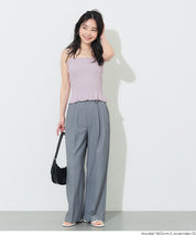 【OUT BRA】2way皺褶荷葉邊帶胸墊背心