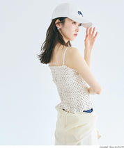 【OUT BRA】2way皺褶荷葉邊帶胸墊背心