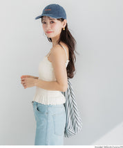 【OUT BRA】2way皺褶荷葉邊帶胸墊背心