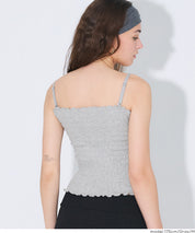 【OUT BRA】2way皺褶荷葉邊帶胸墊背心