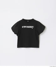 童裝泡泡短袖圓領LOGO上衣 T-shirt