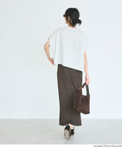 Cropped Logo T-Shirt with Rolled Sleeves