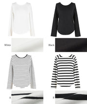 Raglan ribbed top