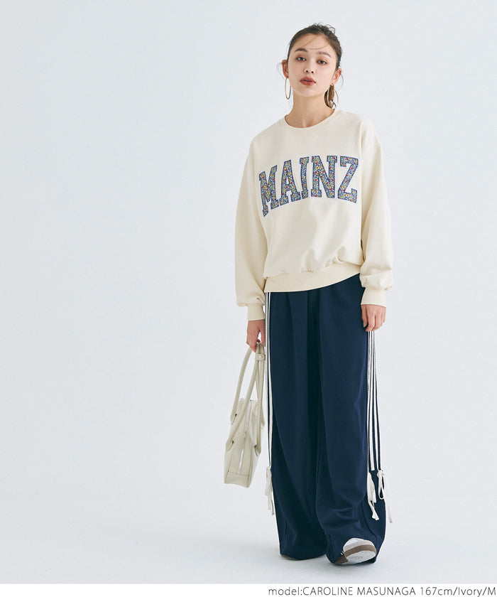 Heavyweight oversized design logo sweatshirt