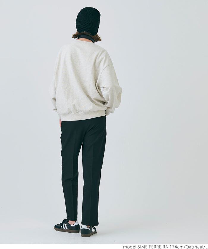 Heavyweight oversized design logo sweatshirt