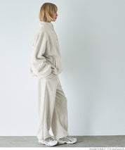 High neck boa jacket