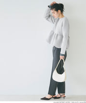 Soft sweat hem balloon jacket