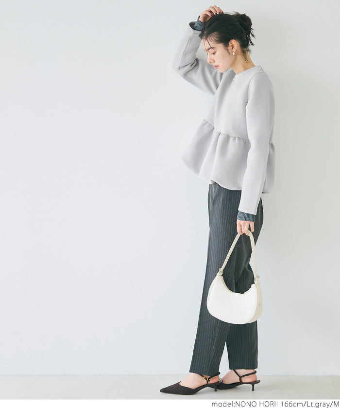 Soft sweat hem balloon jacket