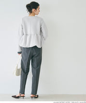 Soft sweat hem balloon jacket