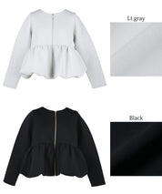 Soft sweat hem balloon jacket