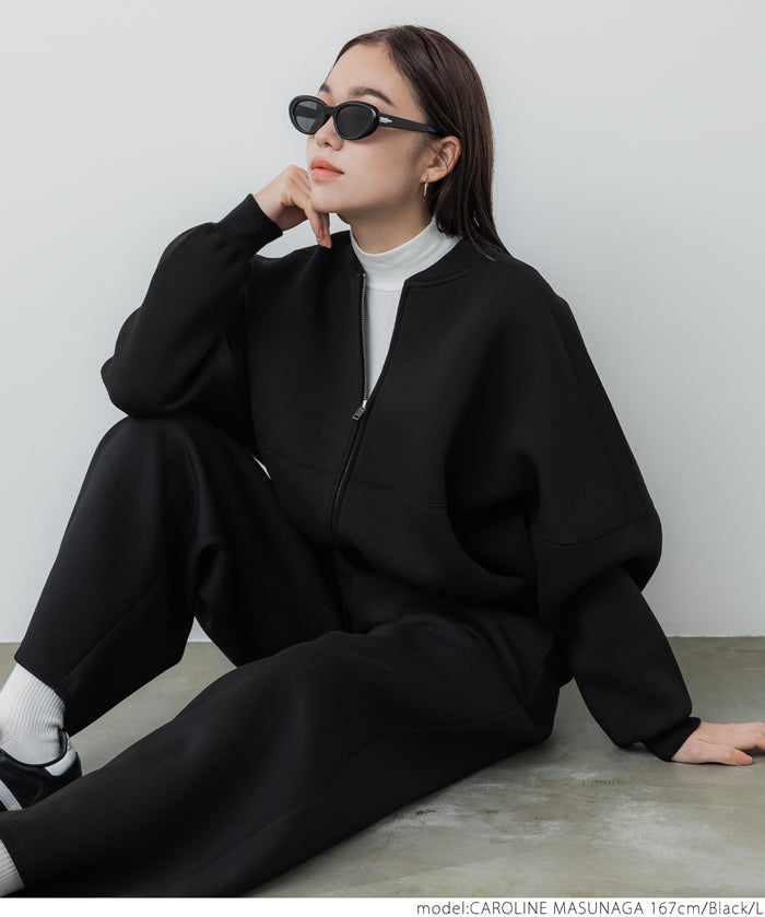 Bounce sweat cocoon zip hoodie