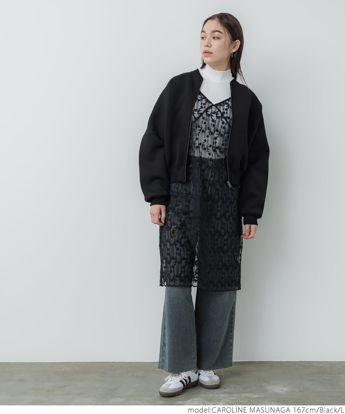 Bounce sweat cocoon zip hoodie