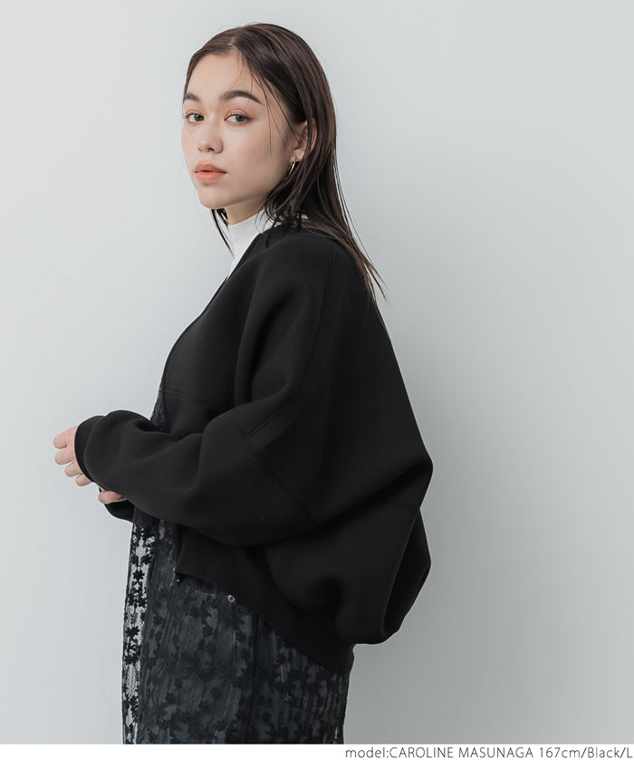 Bounce sweat cocoon zip hoodie